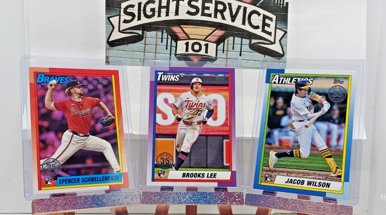2025 Topps Series One 35th Anniversary 3 Card Lot - Schwellenbach - Lee - Wilson