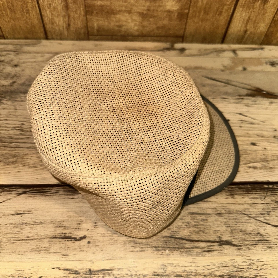 Men’s Vintage 60s Mesh Straw Sports Fitted Hat Size 7 - Image 3 of 4