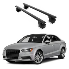 Barras transversales de techo ERKUL para AUDI A3 2014-2021 techo desnudo aluminio negro