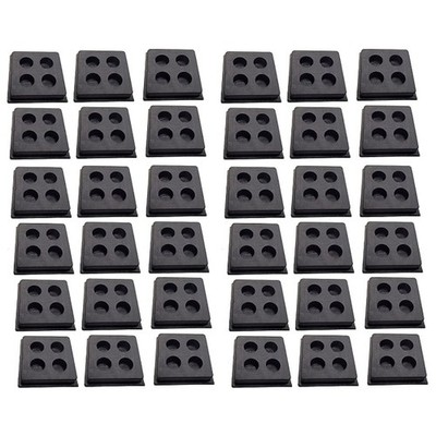 (36) Anti-Vibration Pads - Heavy Duty All Rubber Isolation Pads - 2'' x 2'' x 3/4''