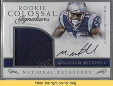 2016 Panini National Treasures 38/99 Malcolm Mitchell #24 Auto READ 0nr3