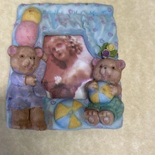 Magnetic Mini Picture Frame 2.5”x 3” Bears Balloons