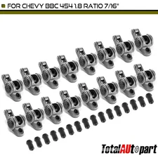 17-4PH Stainless Steel Roller Rocker Arm Set for Chevy BBC 454 1.8 Ratio 7/16in