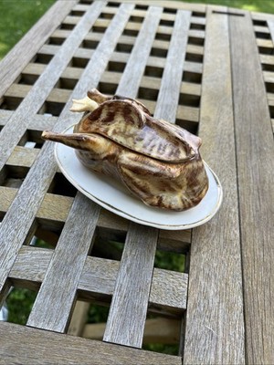 Porzellan Sauciere Ente Vogel Sehr Guter Zustand