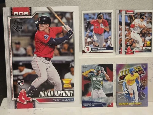 2026 Topps Series 1 Roman Anthony 6 Card Rookie Lot - see notes