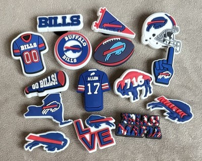15 Piece BUFFALO BILLS Football Team Shoe Charms Football  Shoe Decorations