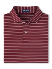 PETER MILLAR Polo Shirt Mens XL Maroon Crown Crafted Duet Performance Jersey