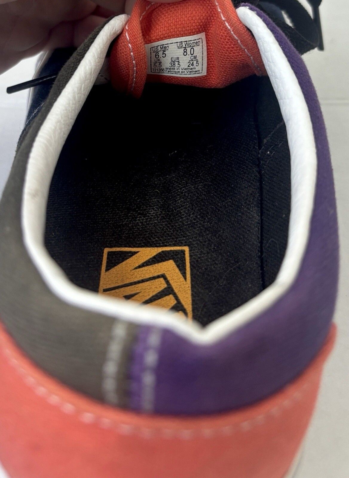 Vans Era Mix And Match Purple Black Green Low Top Skate Shoe Unisex W-8 M-6.5 🔥 thumbnail 8