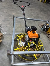 36" Walk-Behind Cement Power Trowel Concrete Finisher 6.5HP Power Engine W/ Pan