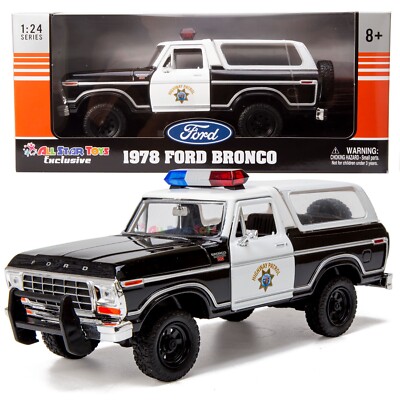 1978 Ford Bronco Ranger California Highway Patrol CHP Police 1:24