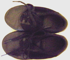 Little Girls Black Dance Shoes Split Sole Size 10M EUC