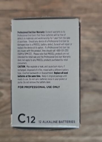 Duracell Procell C12 Alkaline Batteries Exp. Date 03/2027 - Picture 4 of 6