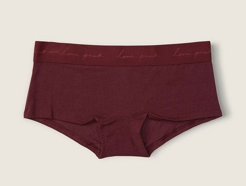 NEW Victoria Secret PINK Cotton Logo Shortie Boyshort - You Pick Panty - XL - Picture 25 of 96