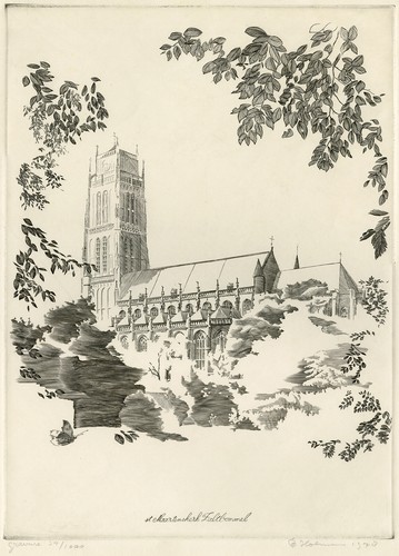 Original Master Print-View of St. Martin church in Zaltbommel-Holman-1978 - Picture 3 of 4