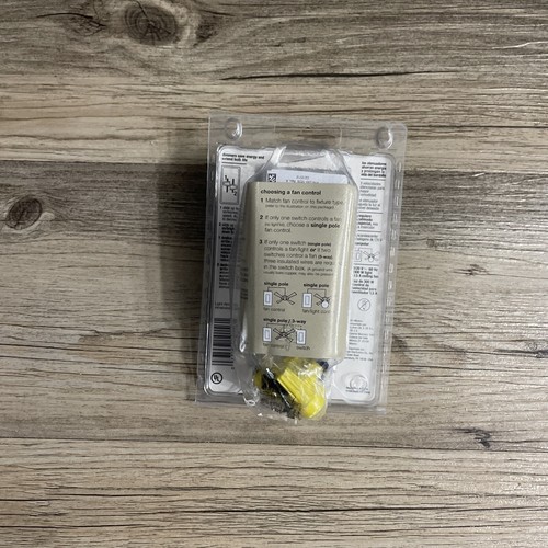 Lutron S2-LFSQH Skylark 3-Speed Fan Control & Dimmer, Color - Almond, NOS SEALED - Picture 3 of 5