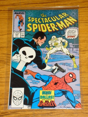 SPIDERMAN SPECTACULAR #143 VOL1 MARVEL PUNISHER APPS OCTOBER 1988