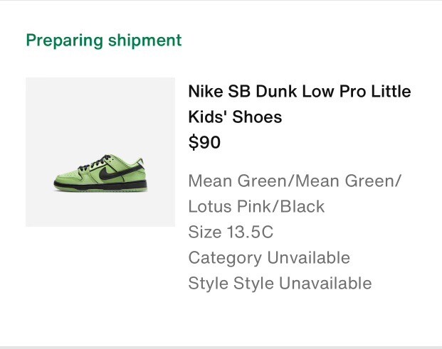 Nike SB Dunk Low Buttercup Power Puff Girls Toddler Size