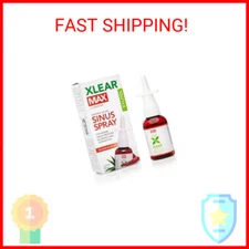 Xlear MAX Saline Nasal Spray, Natural Formula with Xylitol, Capsicum and Aloe, N