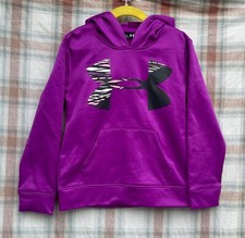 Under Armour Loose Size 6X Girl  s Purple long sleeve Hoodie