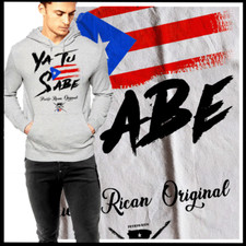 Puerto Rican Sabe Quote Hoodie Boricua Afro Latino Taino Pride Clear Print Grey