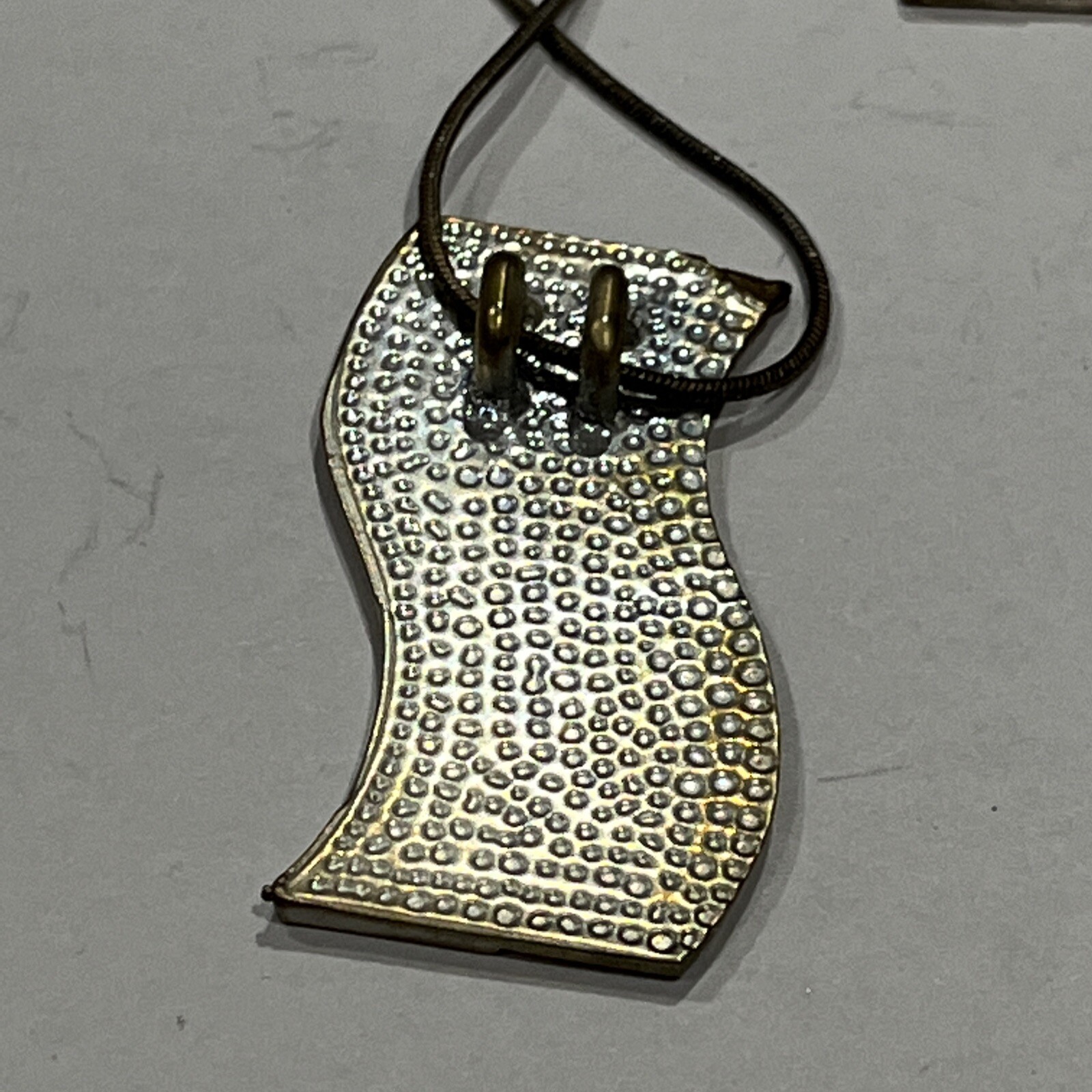 Silver Tone Rectangular Floating Pendant Necklace… - image 7