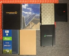 Lot of 13 Ruled Notebooks Various Types and Sizes CLEAN PAGES previously-owned