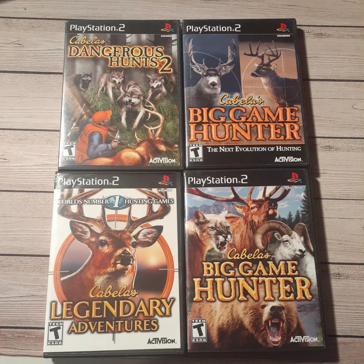 Lot of 4 Cabela's Outdoor Hunting Video Games: Playstation 2 - PS2 -  Activision