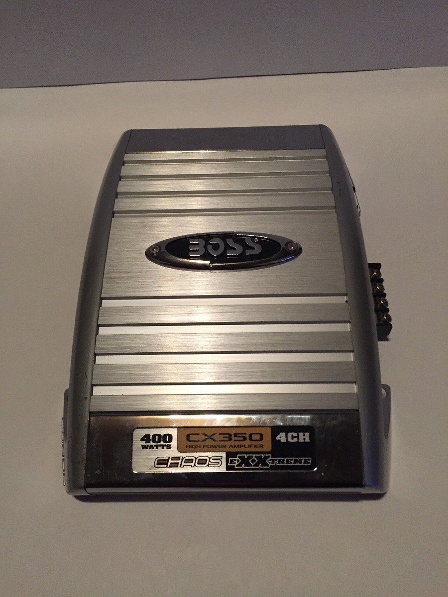 Boss 400 Watts CX350 High Power Amplifer 4CH Chaos Exxtreme | eBay