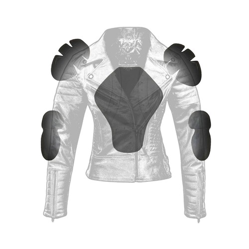 RIDERACT® Women Leather Motorcycle Jacket Infinity Bikers Riding Jacket Armored - Picture 11 of 12
