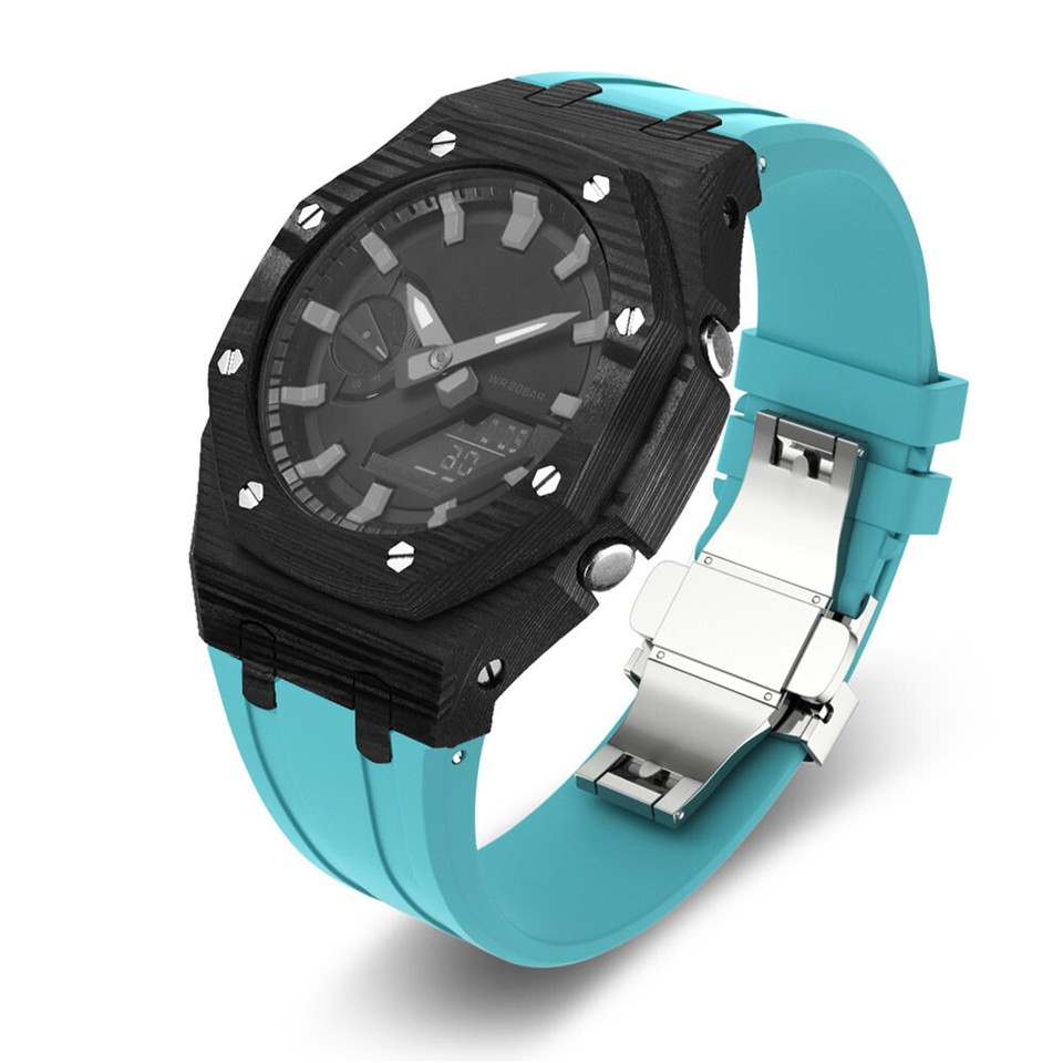 4rd AP Mod Kit Carbon Fiber Case for Casio G-SHOCK GA 2100 Liquid ...