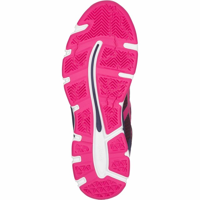 asics gel academy 8 indigo blue netball trainers