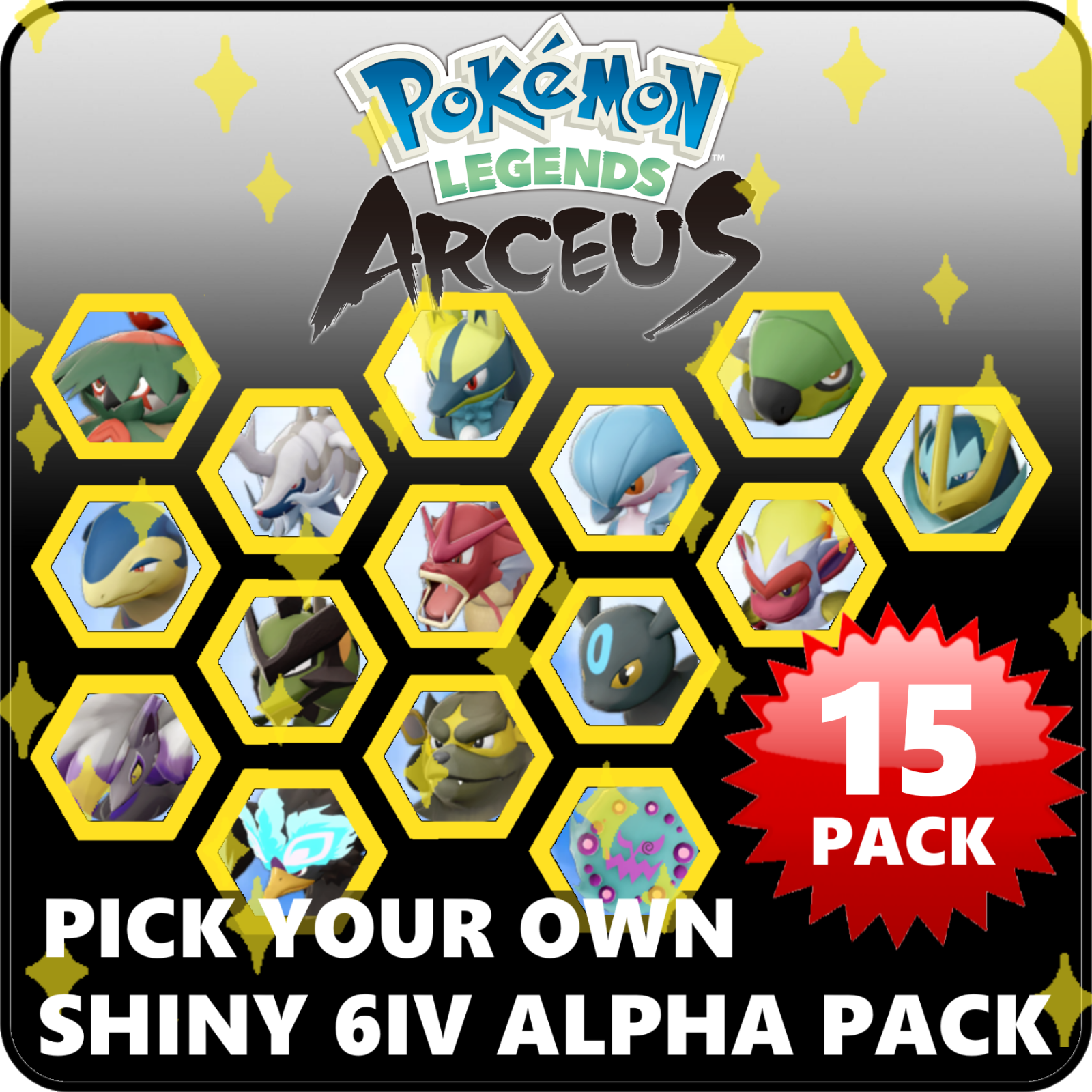 Shiny/non-shiny Onix/steelix Alpha 6IV/EV Legends Arceus 