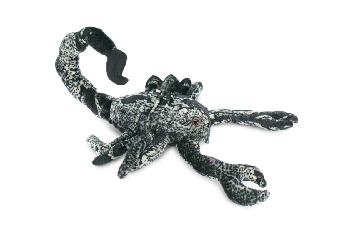 Scorpion Toy, Black, Plush Stuffed Scorpion Toy, Soft, Gift, 14