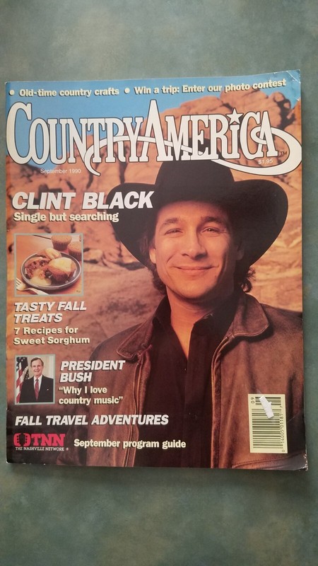 Country America Magazine Sept. 1990 with Clint Black