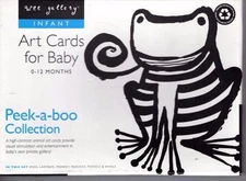 Wee Gallery Peek-a-Boo Collection ART CARDS FOR BABY 0-12 Months 