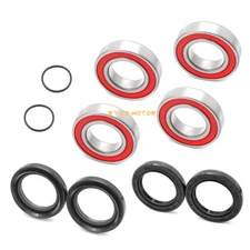 Front Wheel Bearings Seal Kit for Yamaha Big Bear 350 Big Bear 400 YFM350 YFM400