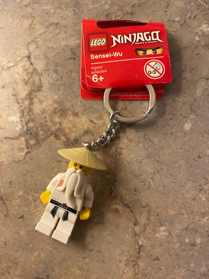 NEW Lego Ninjago Sensei Wu Minifigure Keychain 853101