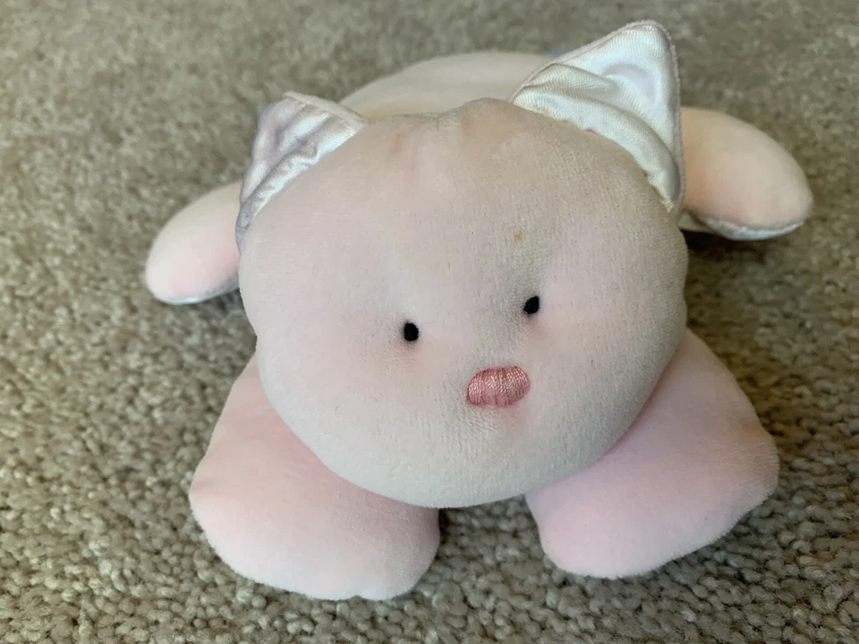 GUND Puffy Luv Kitty 猫 粉色 小猫 婴儿 毛绒 6 英寸 填充 柔软 婴儿 爱缎 — 第 2/4 张图片