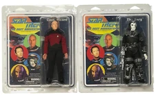 STAR TREK TV Series EMCE MEGO 8 inch Action Figure - CAPTAIN PICARD & BORG Set