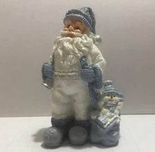 Vintage The Encore Group Santa W/Buddy in Bag Figurine Christmas Holiday Decor