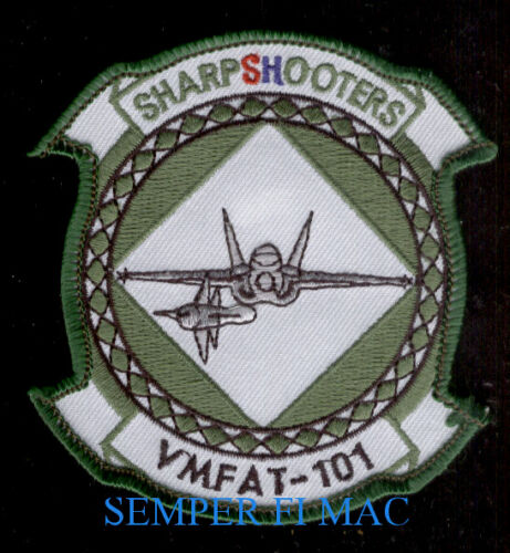VMFAT-101 SHARPSHOOTERS PATCH US MARINES PILOT CREW F-18 HORNET MAW MCAS  MIRAMAR | eBay