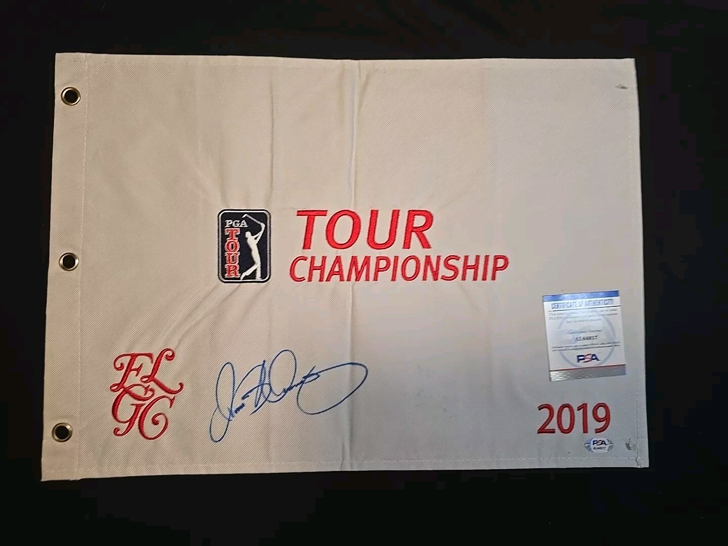 Rory McIlroy Autographed Signed 2019 PGA Tour Championship Golf Flag 3x Winner! AL44917 PSA 