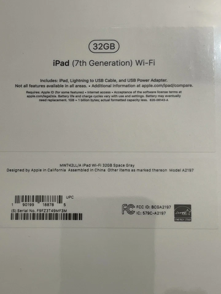Apple iPad 7 7th Generation 32GB Wi-Fi Tablet MW742LL/A 10.2-inch Retina display - Image 2 of 4