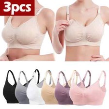 3PC/lot Maternity Nursing Bras Cotton Pregnant Women Underwear Feeding Clothing