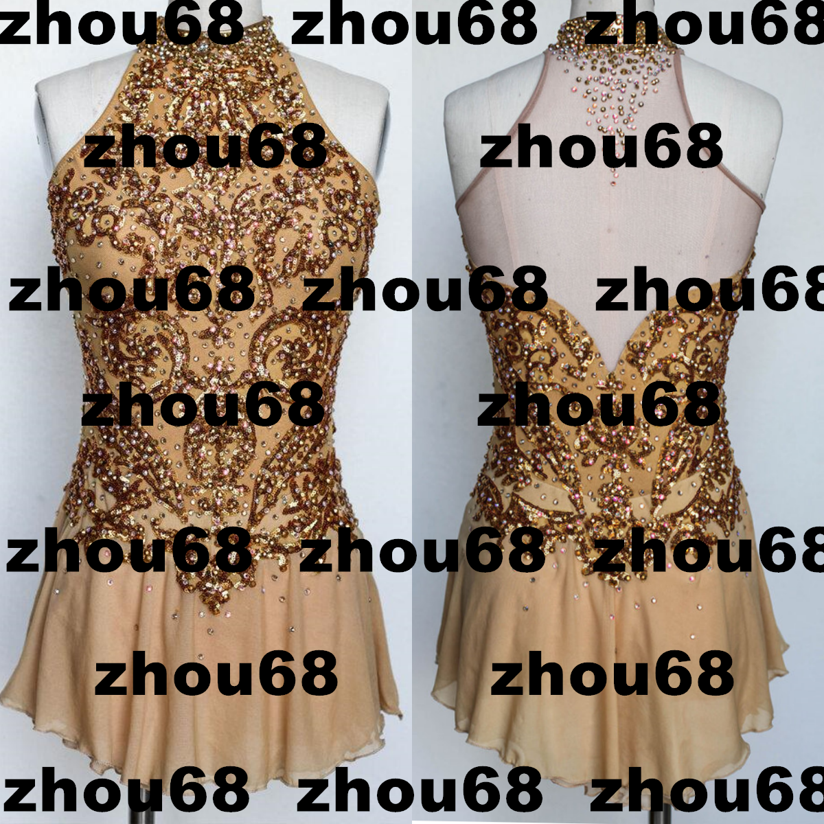 brown figure skating dress New Ice Dress, Figure Skating For Competition 5278 Size:Child-3 VariantAvailable:UK 9 / US 10 / EU 27 Ebay Elie Saab - - This absolutely stunning Black