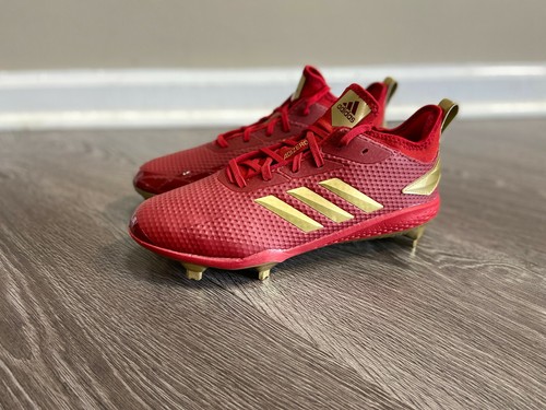 Metal Baseball Cleats Red Gold CG5220 