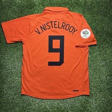 2006 Netherlands Van Persie Jersey Shirt Kit Holland Large Orange Home V. 9 L