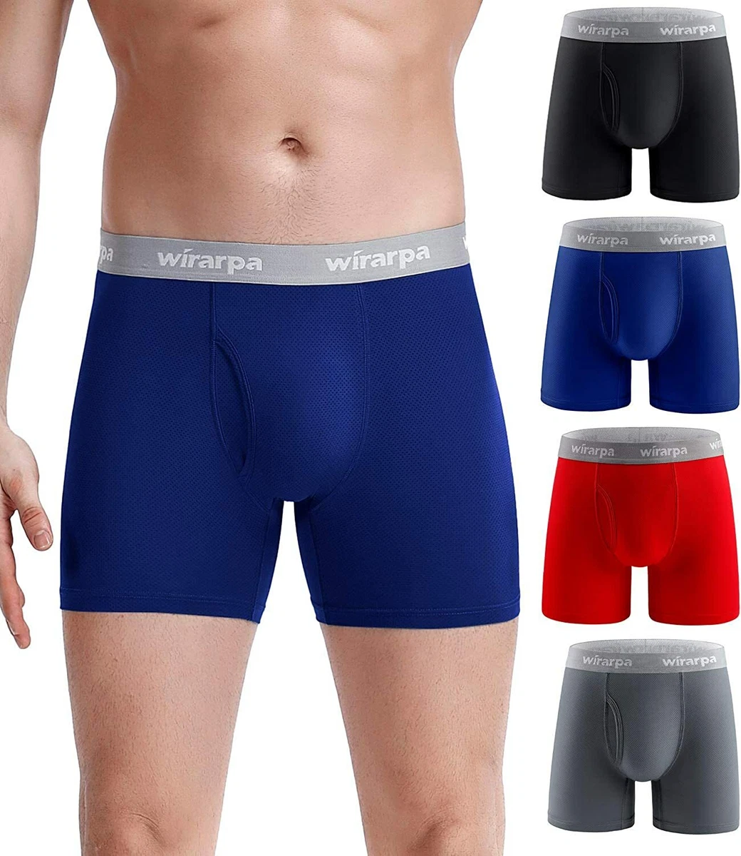 wirarpa Men's Mesh Boxer Briefs Cooling Breathable Men's