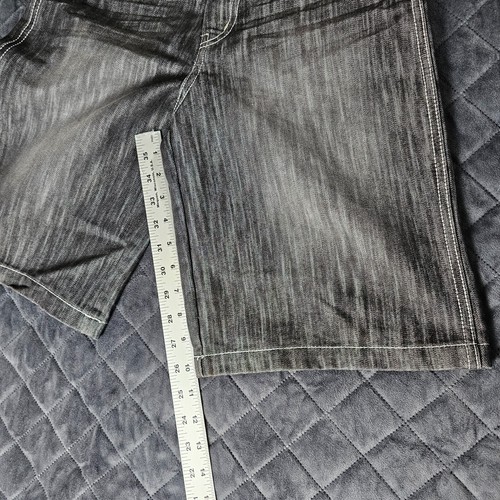 Makaveli Branded Zippered Fly Baggy Relaxed Fit Denim Shorts Men’s Adult 14 - Picture 4 of 8