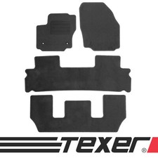 Fussmatten für Ford S-Max SMAX 7-Sitzer 2012-2015 Anthrazit / Graphit Textil